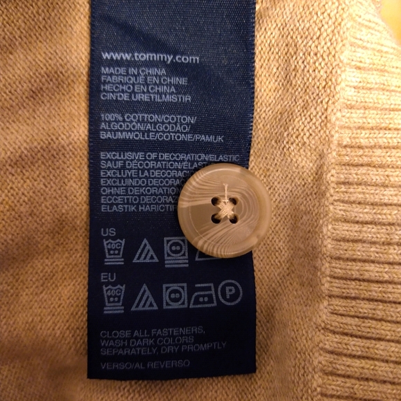 Tommy Hilfiger Tan Knit Cardigan - Picture 5 of 5